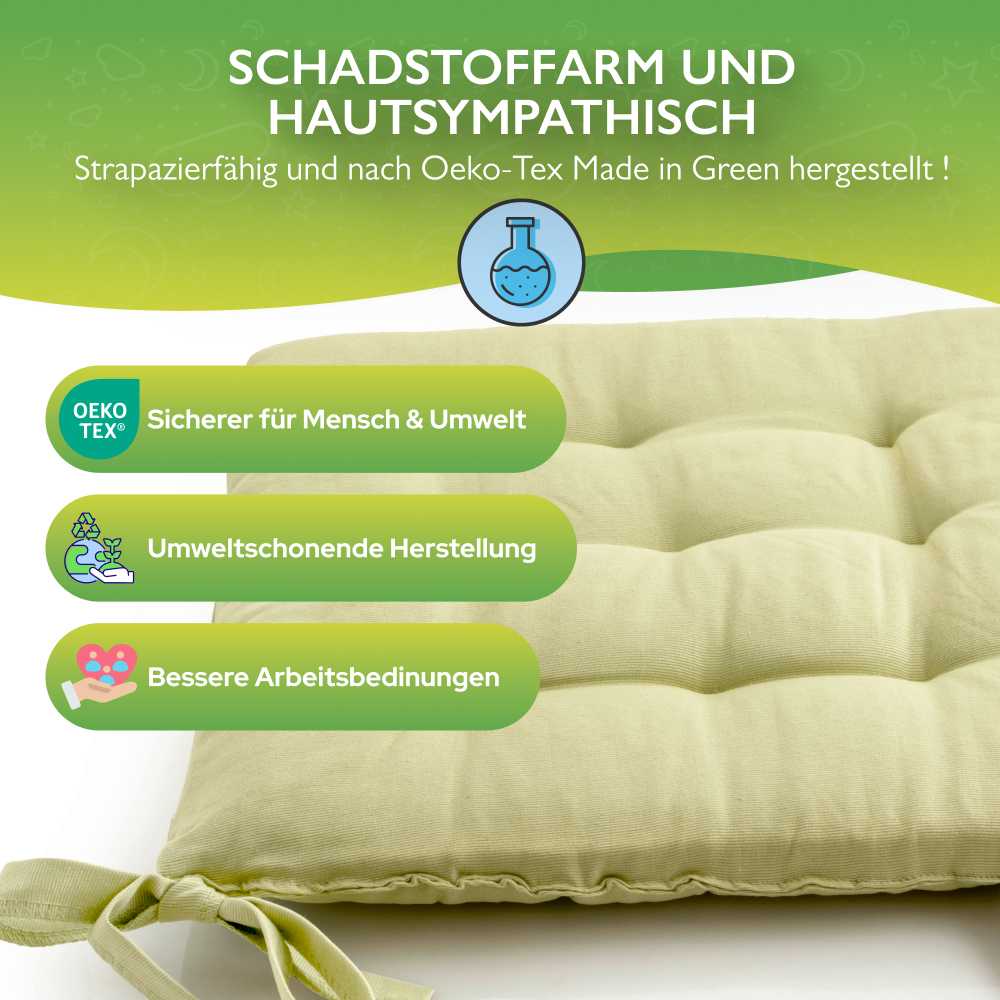 etérea Sitzkissen Stuhlkissen Basic Rund 38x38cm - Innen und Aussenbereich