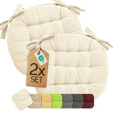 etérea Basic Sitzkissen Rund #farbe_creme