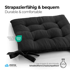 etérea Sitzkissen Stuhlkissen Basic Auflage und Stuhlkissen 40x40cm - Innen und Aussenbereich