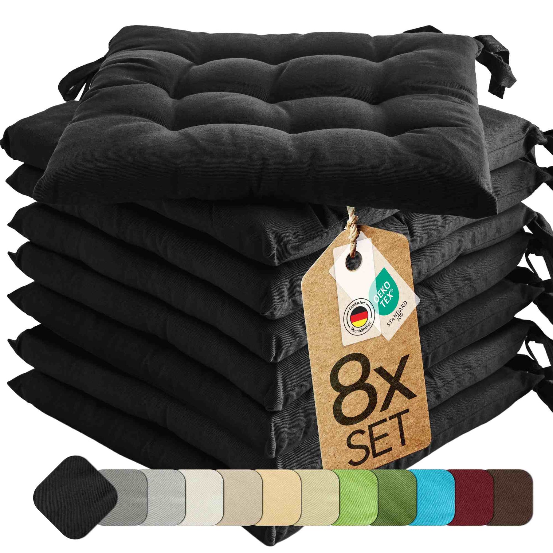 etérea Sitzkissen Stuhlkissen Basic 40x40cm - Innen und Aussenbereich