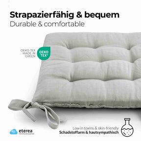 etérea Sitzkissen Stuhlkissen Basic Auflage und Stuhlkissen 40x40cm - Innen und Aussenbereich