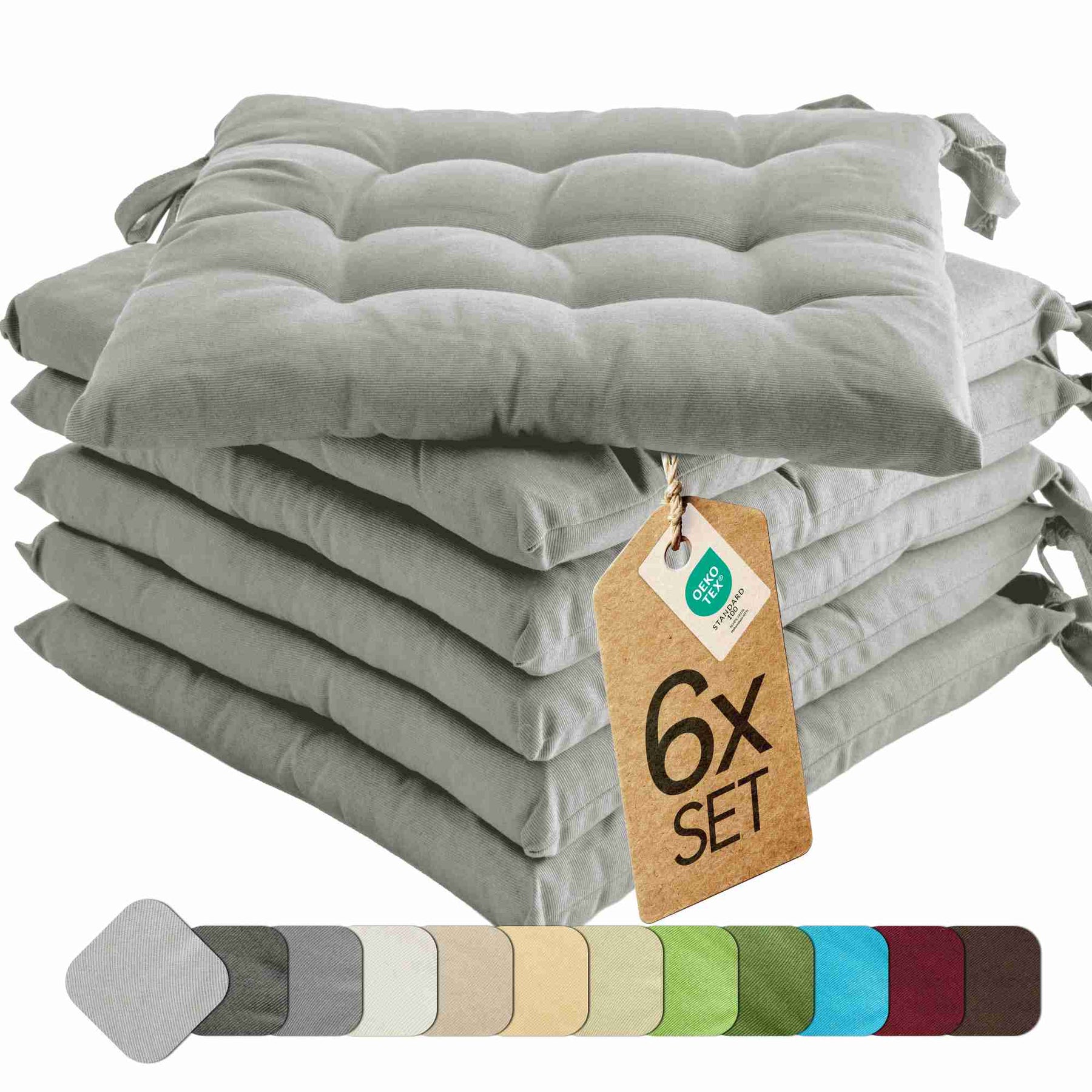 etérea Sitzkissen Stuhlkissen Basic 40x40cm - Innen und Aussenbereich