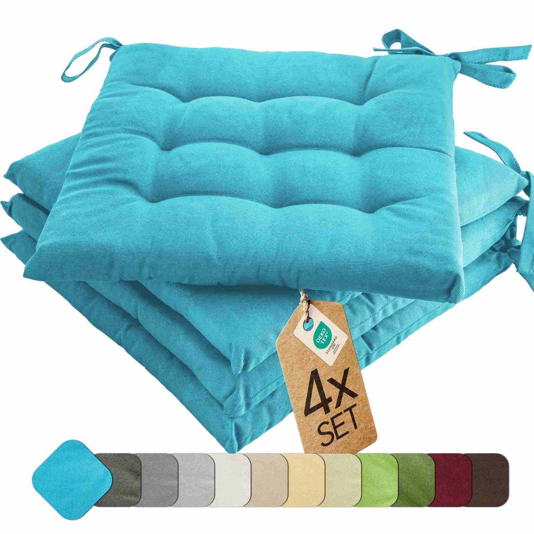 etérea Sitzkissen Stuhlkissen Basic 40x40cm - Innen und Aussenbereich