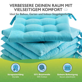 etérea Sitzkissen Stuhlkissen Basic Auflage und Stuhlkissen 40x40cm - Innen und Aussenbereich