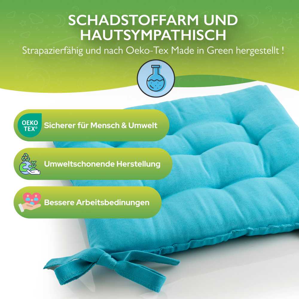 etérea Sitzkissen Stuhlkissen Basic Rund 38x38cm - Innen und Aussenbereich