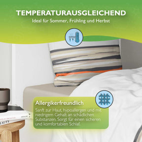 etérea Renforcé Bettwäsche Jeanine Violett und Sand