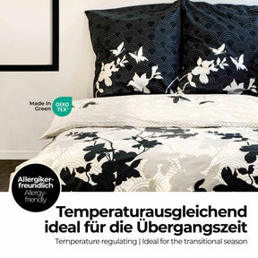 etérea Renforcé Baumwolle Bettwäsche Osaka Grau