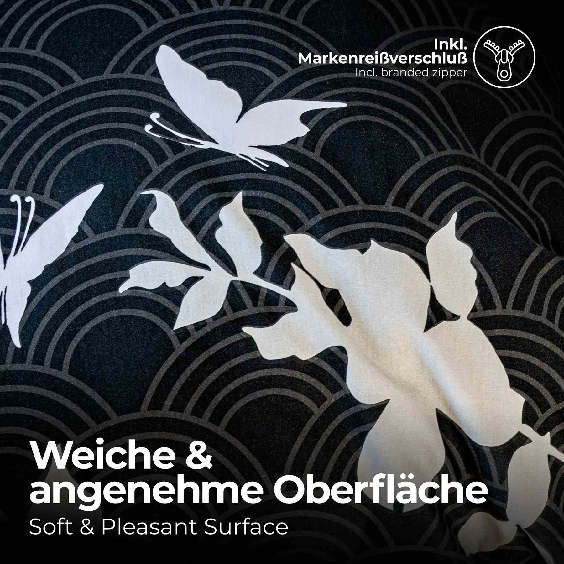 etérea Renforcé Baumwolle Bettwäsche Osaka Grau