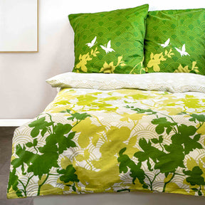 etérea Renforcé Baumwolle Bettwäsche Osaka Grün