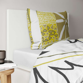 etérea Baumwolle Bettwäsche Polly Afrika Tribe Grün