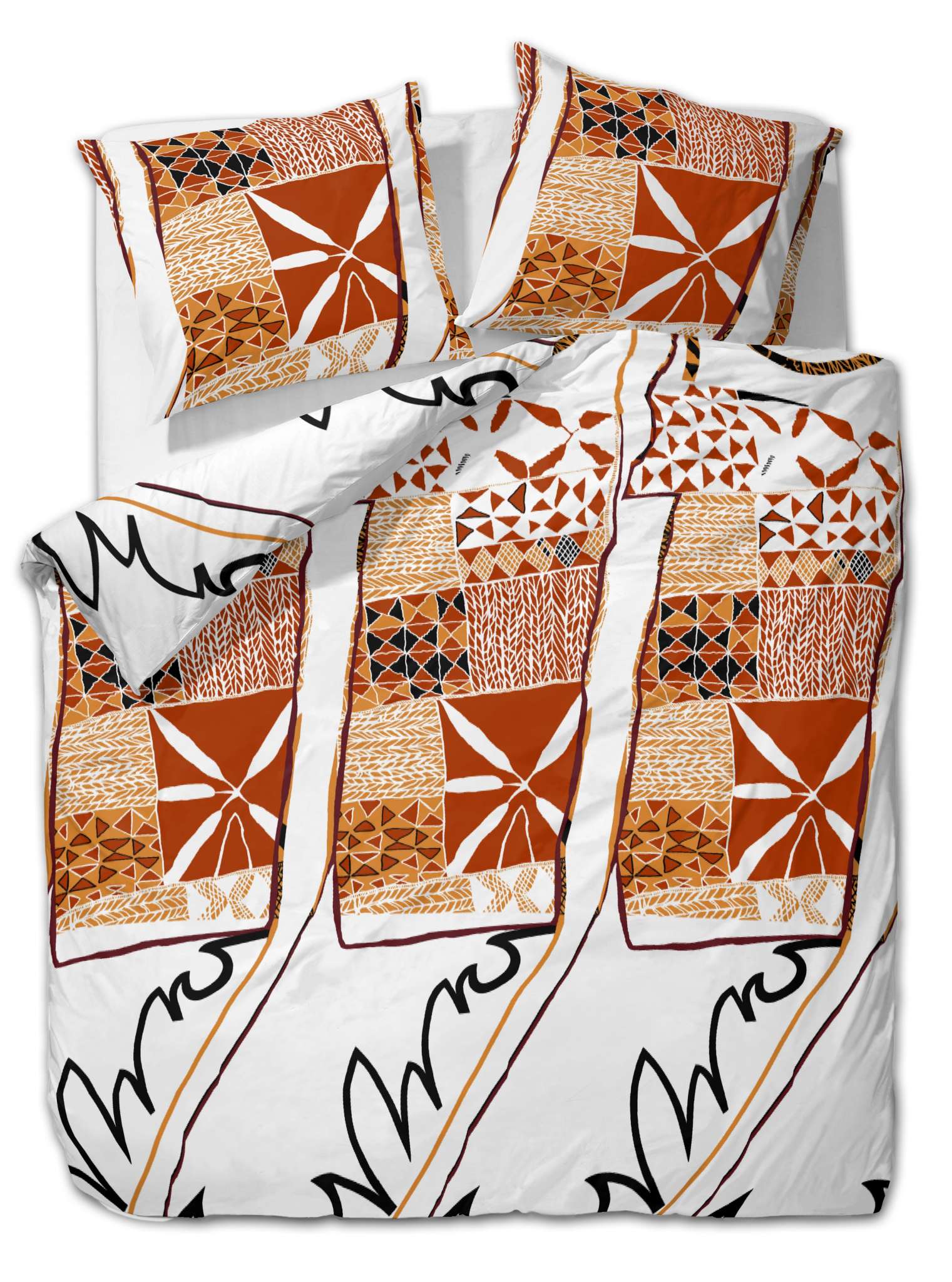 etérea Baumwolle Bettwäsche Polly Afrika Tribe Grün