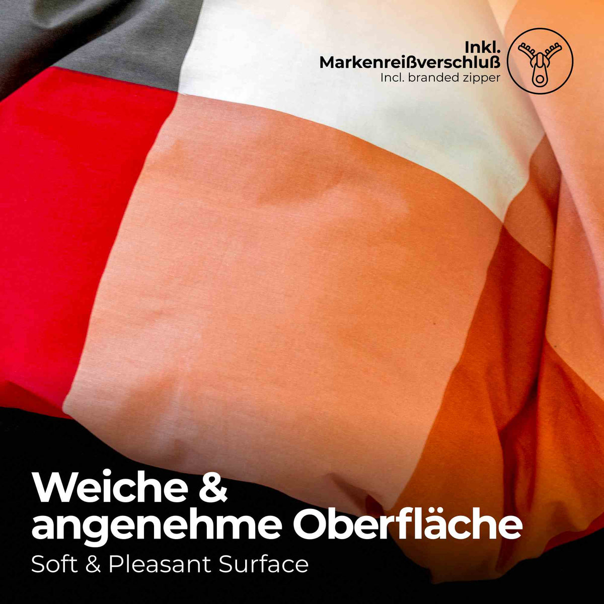 etérea Renforcé Bettwäsche Rian Kariert Multicolor 80x80 cm 1x Kopfkissenbezug