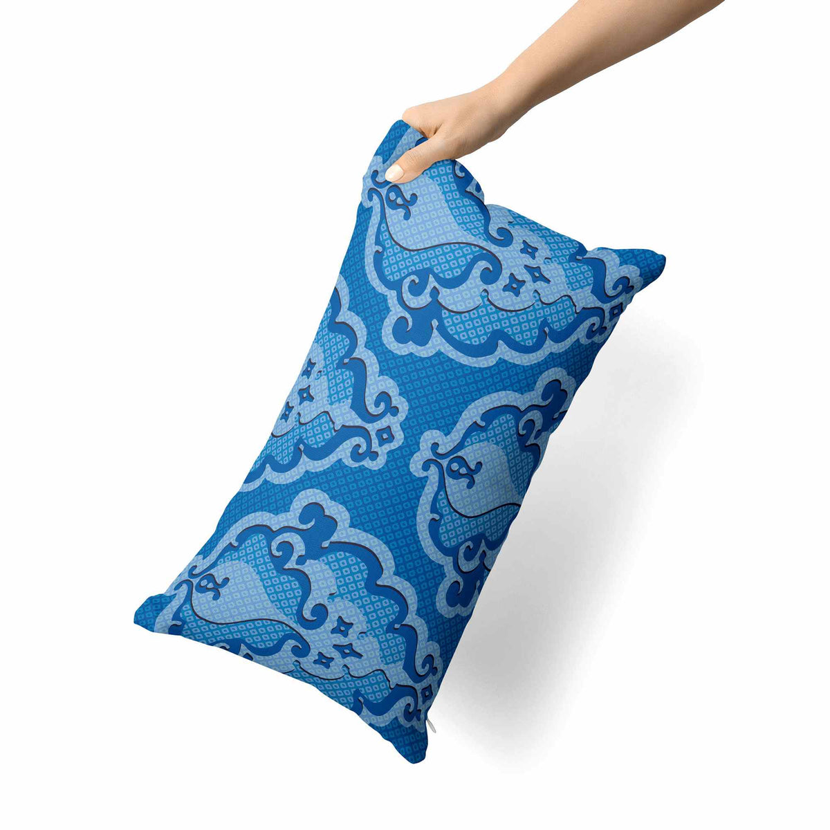 etérea Renforcé Bettwäsche Trisa Blau 50x75 cm 1x Kopfkissenbezug