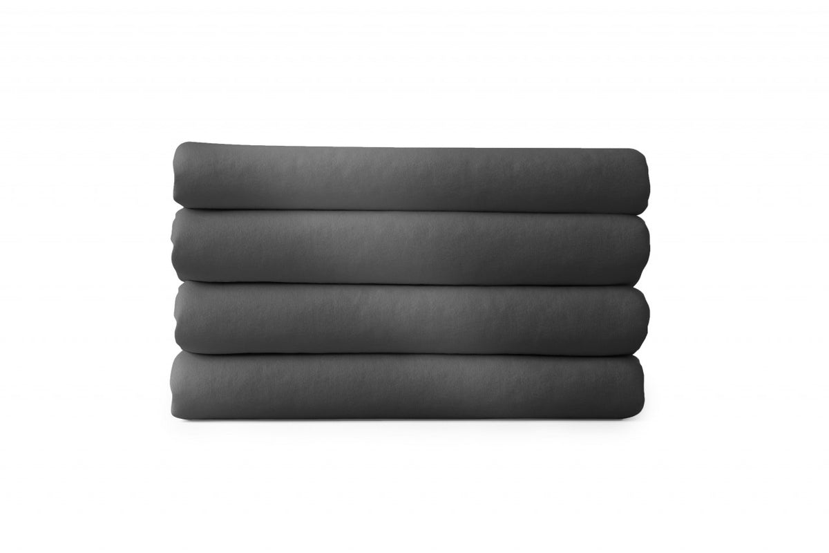 etérea Baumwoll Bettlaken #farbe_anthrazit