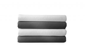 etérea Baumwoll Bettlaken 150x250 cm Anthrazit, Weiss