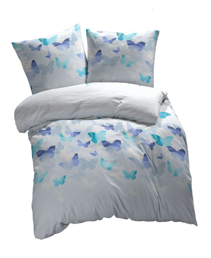 etérea Mako Satin Bettwäsche #farbe_blau