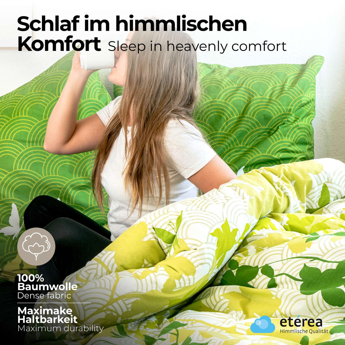 etérea Renforcé Bettwäsche #farbe_gruen