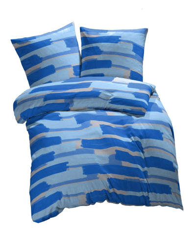 etérea Microfaser Bettwäsche Patchy Blau #farbe_blau