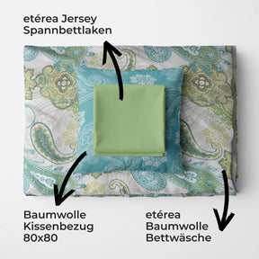 etérea Premium Mako-Satin Bundle Florina Grün