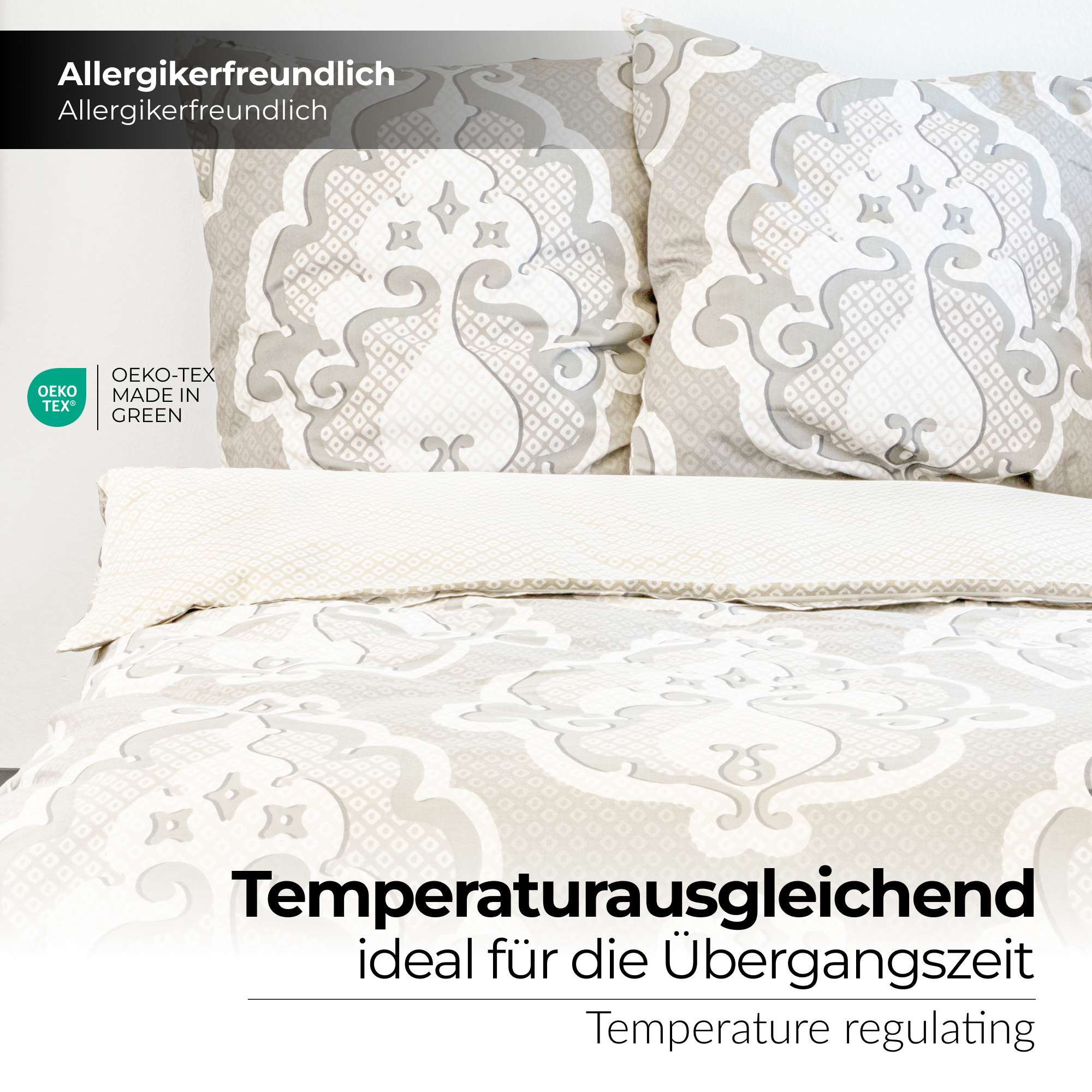 etérea Renforcé Bettwäsche Trisa Beige - Bild 3