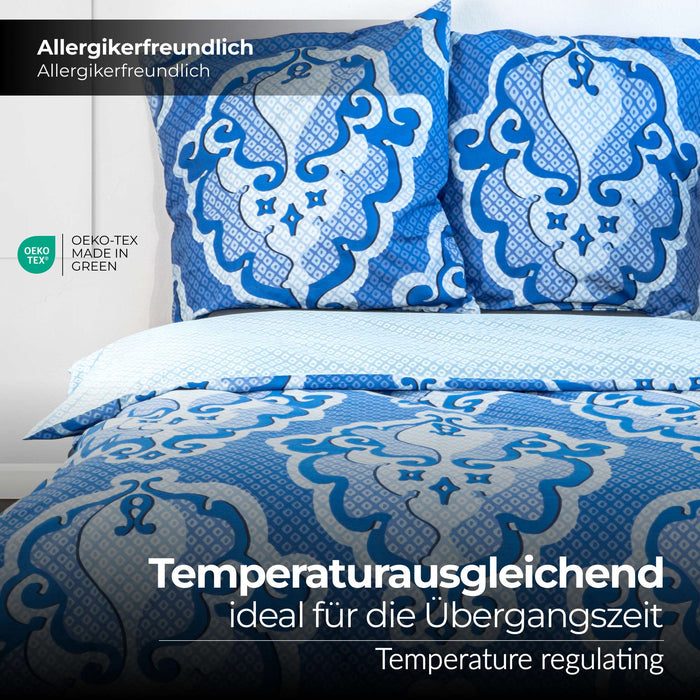 etérea Renforcé Bettwäsche Trisa Blau - Bild 3