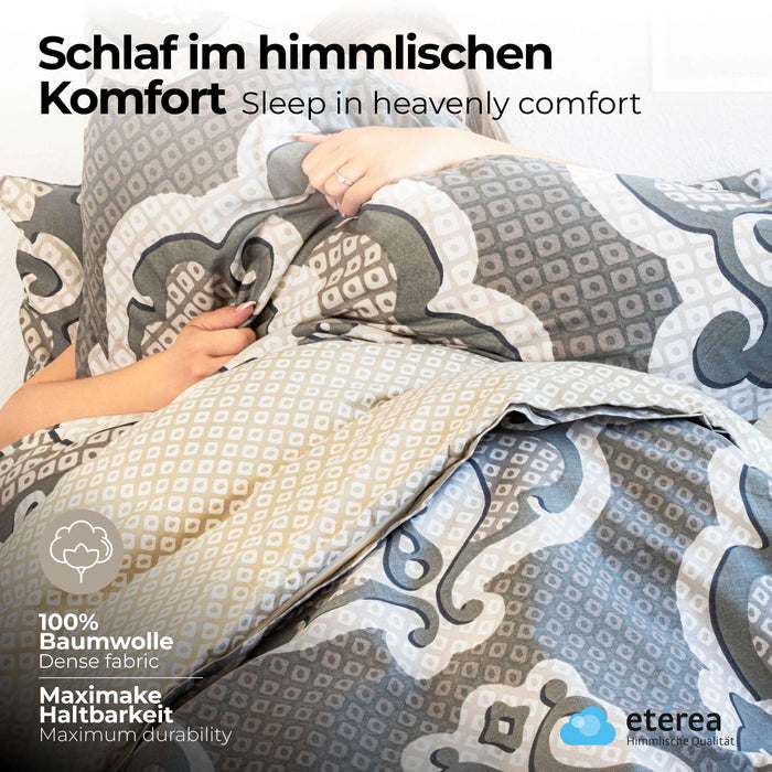 etérea Renforcé Bettwäsche #farbe_silber