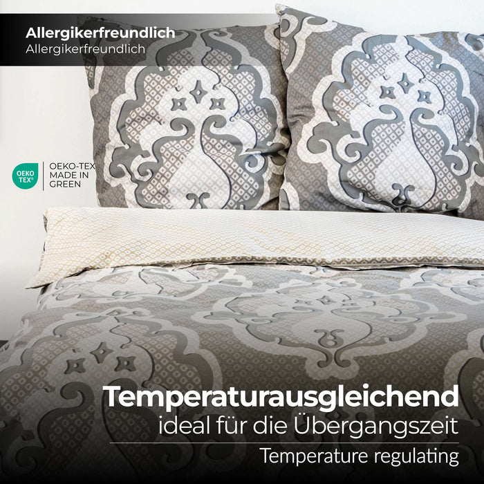 etérea Renforcé Bettwäsche Trisa Silber - Bild 3