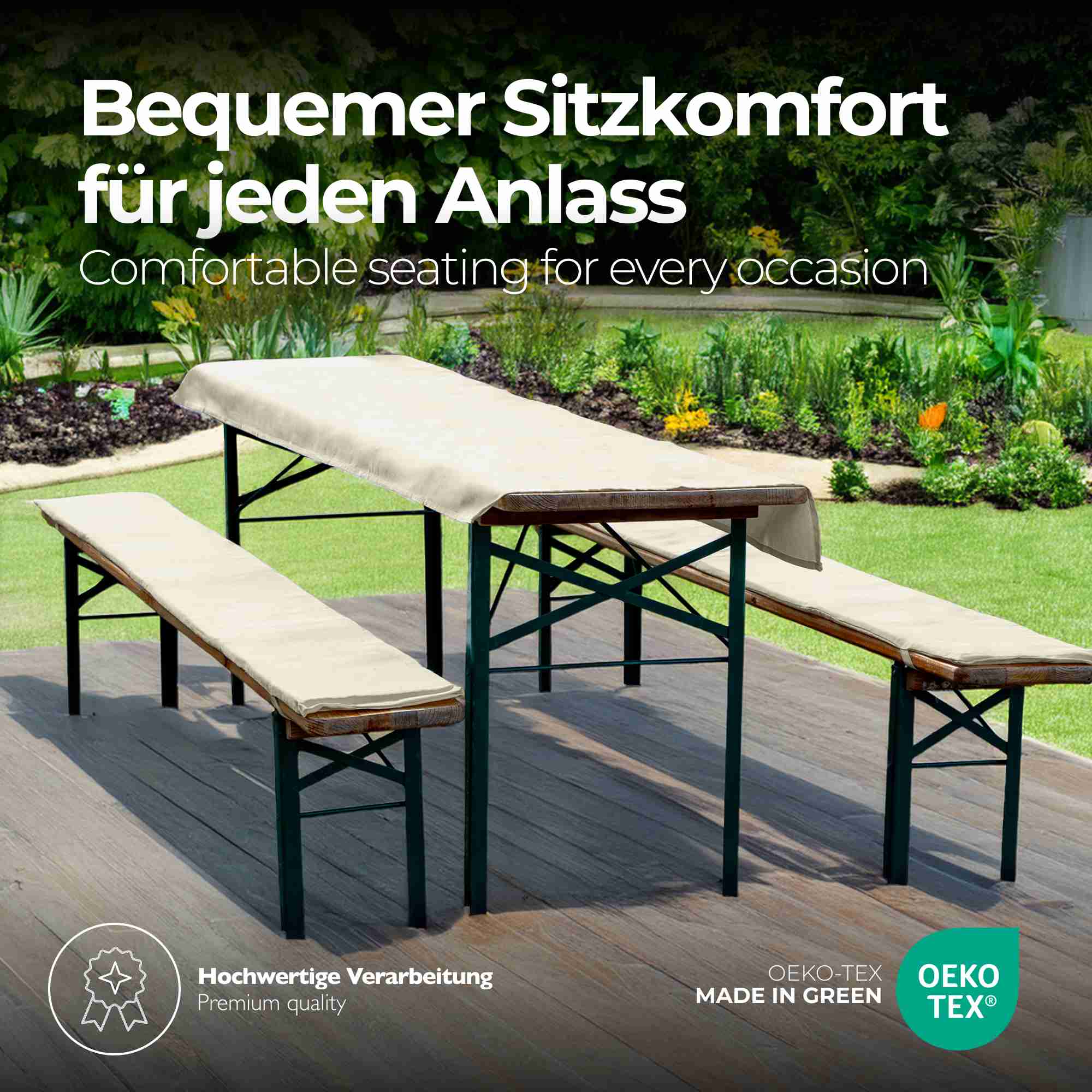 etérea Biertisch Auflagen Set
