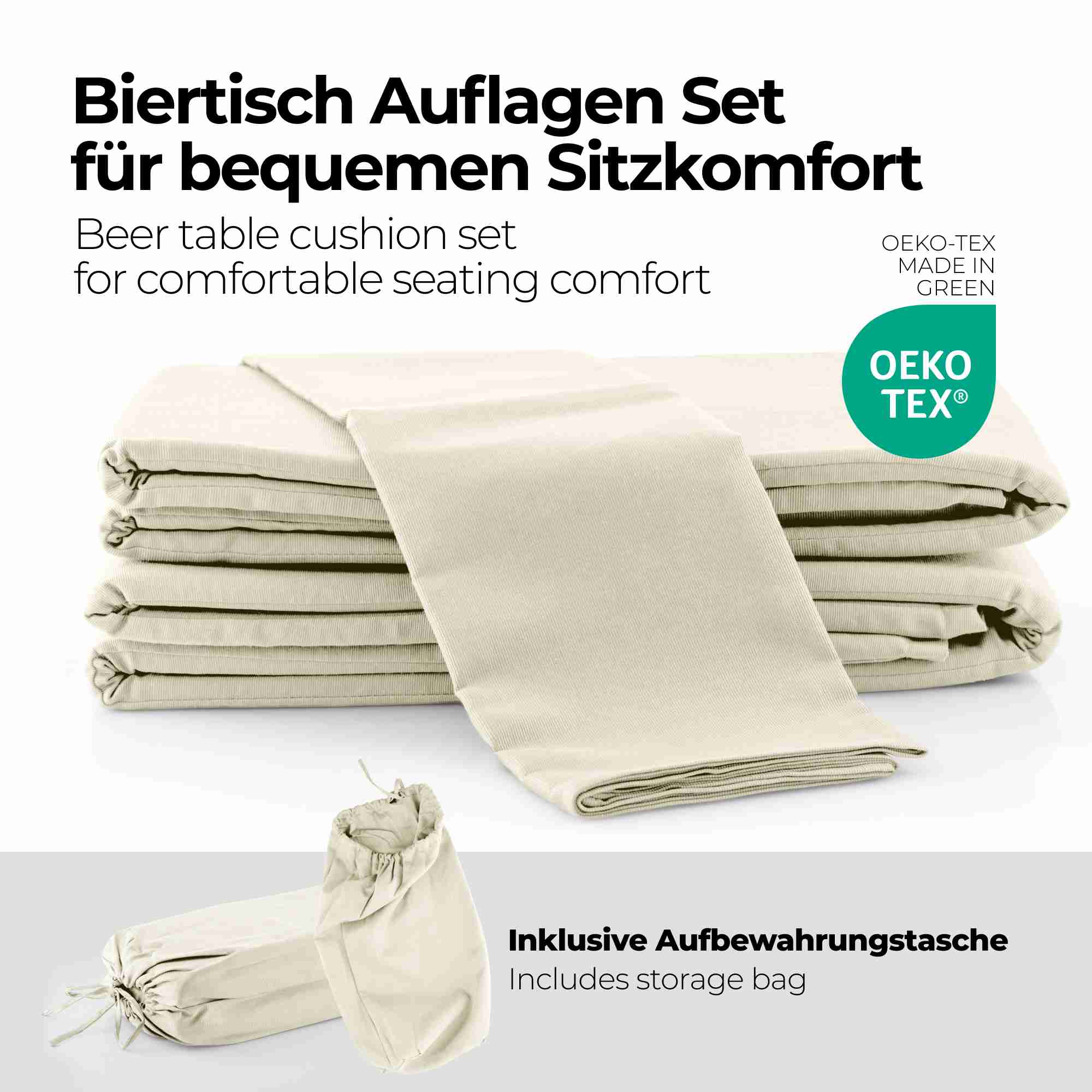 etérea Biertisch Auflagen Set