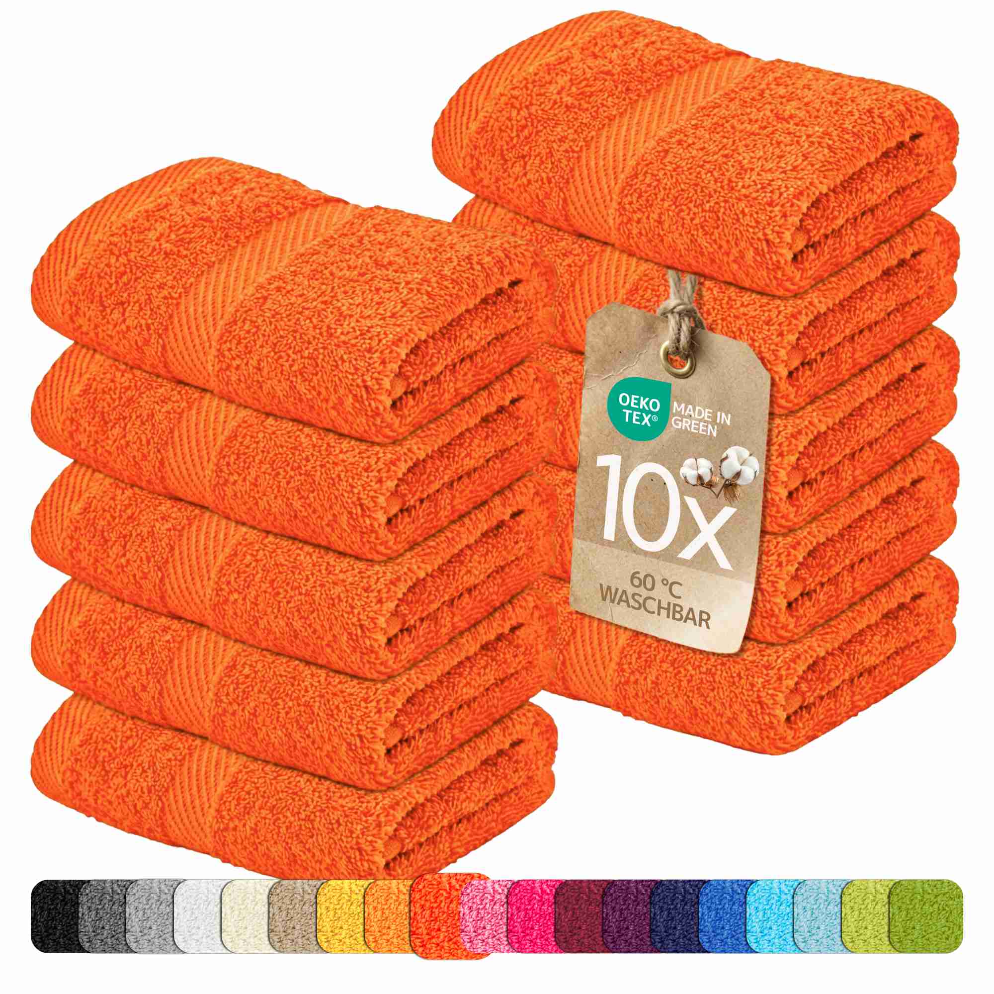 etérea 10er Pack Handtücher Carli Handtuch Bulkset