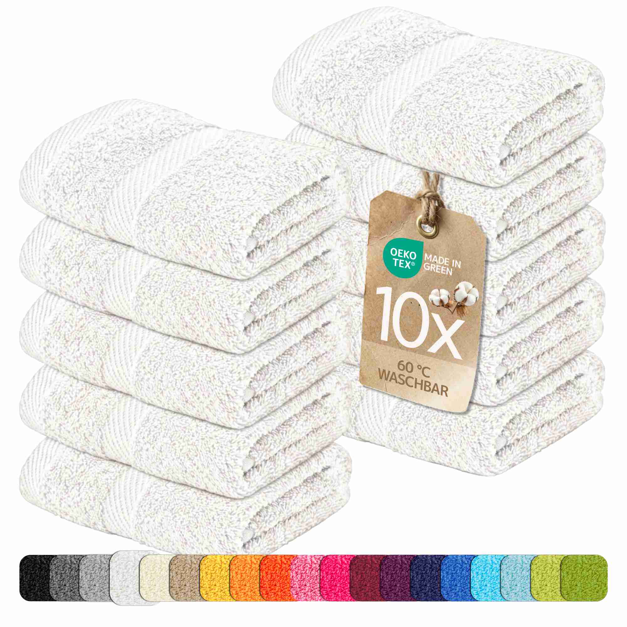 etérea 10er Pack Handtücher Carli Handtuch Bulkset