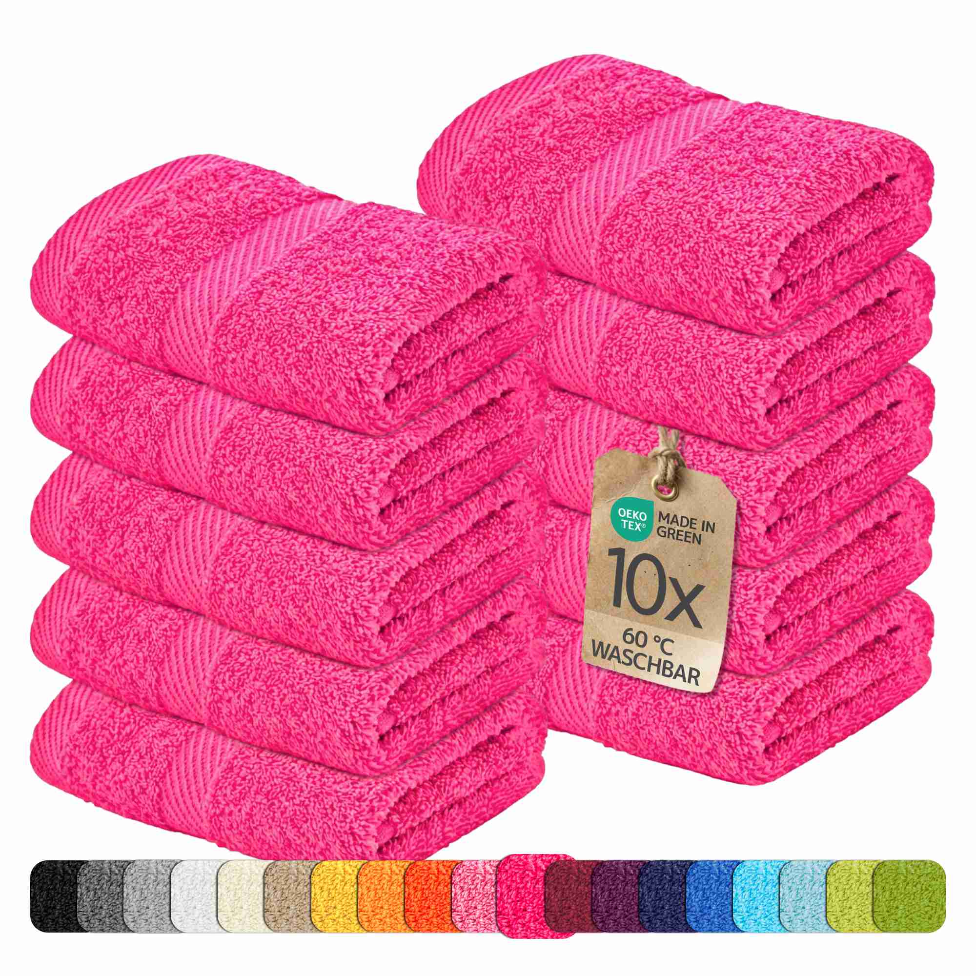 etérea 10er Pack Handtücher Carli Handtuch Bulkset