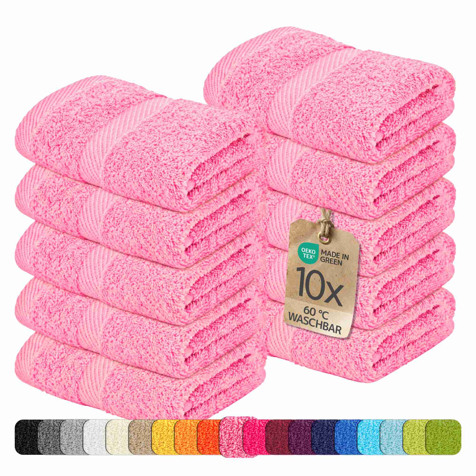 etérea 10er Pack Handtücher Carli Handtuch Bulkset