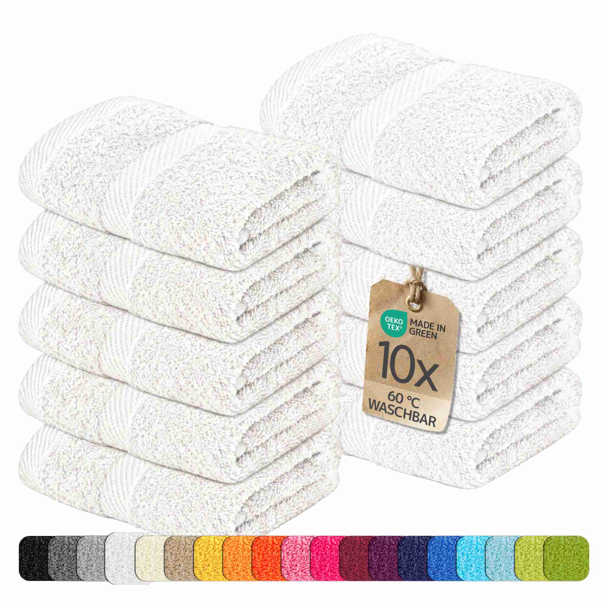etérea 10er Pack Handtücher Carli Handtuch Bulkset