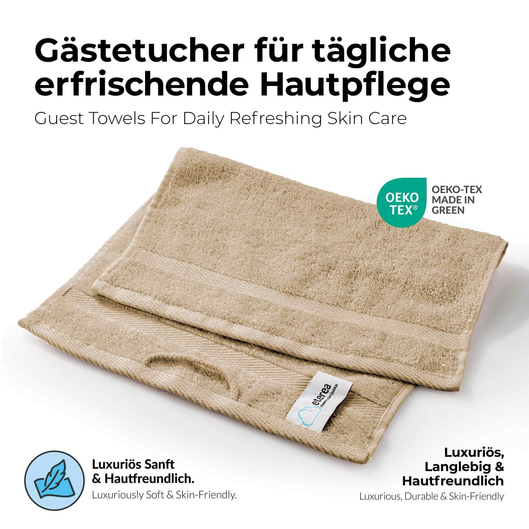 etérea Handtücher Carli von 15x21cm bis 80x200cm
