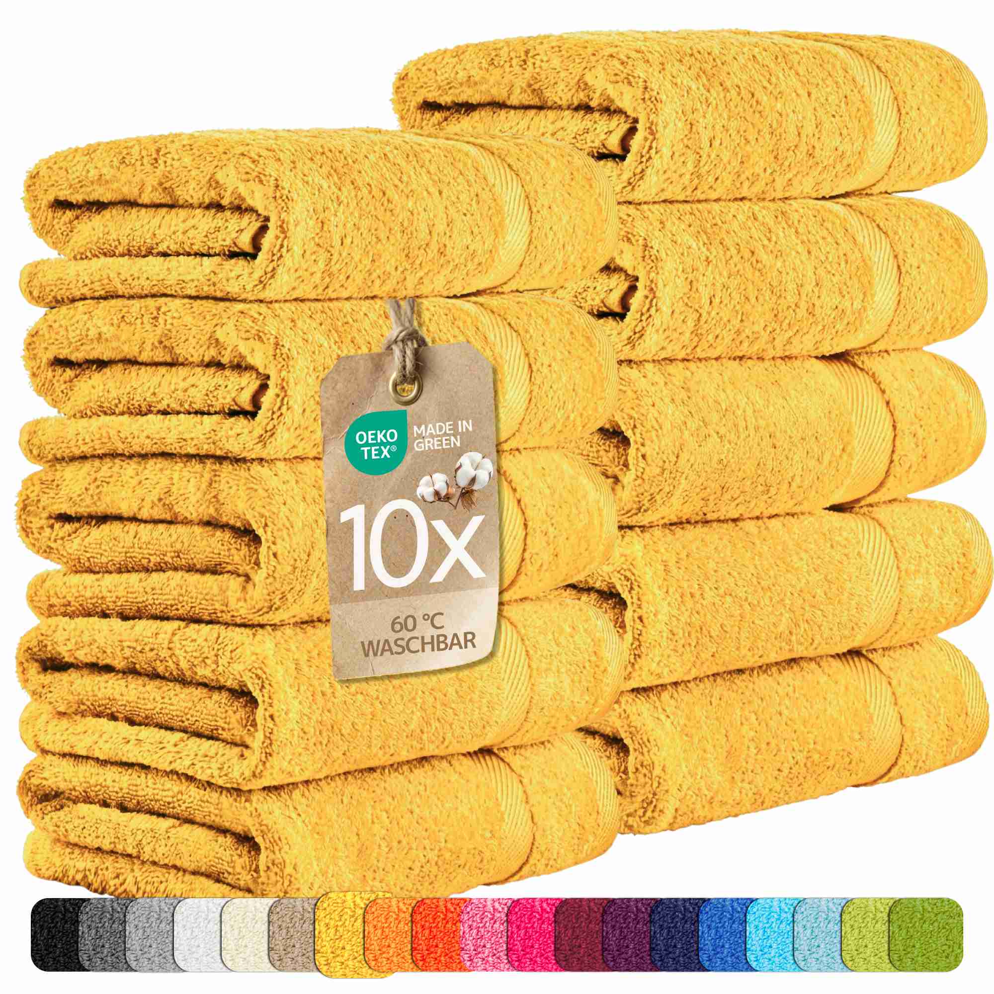 etérea 10er Pack Handtücher Carli Handtuch Bulkset
