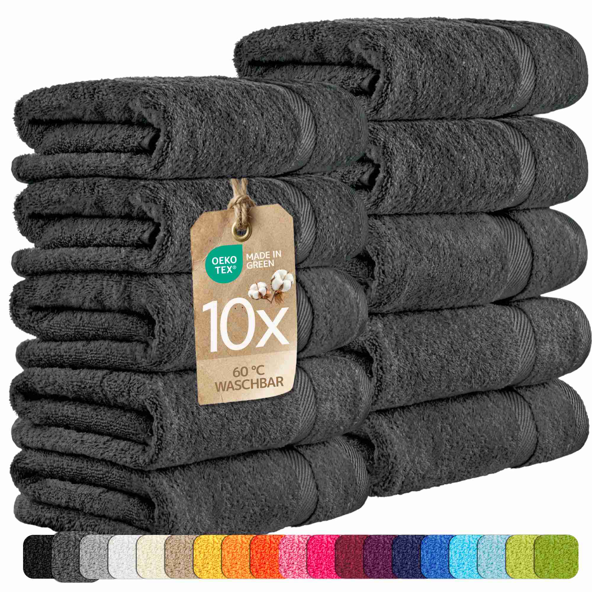 etérea 10er Pack Handtücher Carli Handtuch Bulkset