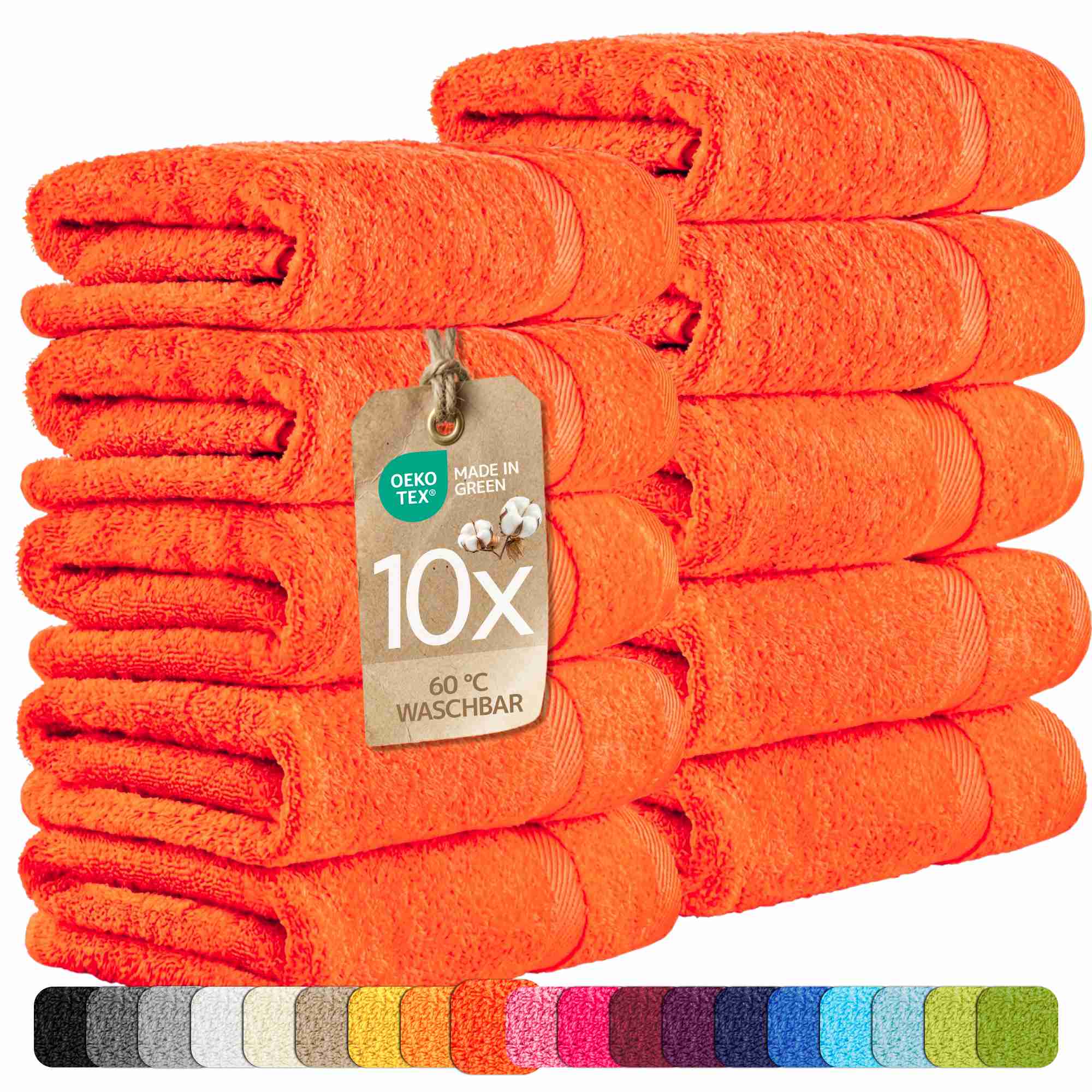 etérea 10er Pack Handtücher Carli Handtuch Bulkset
