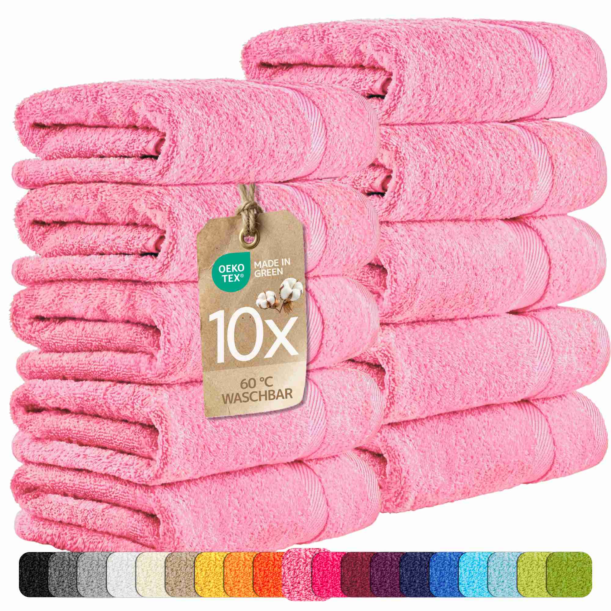 etérea 10er Pack Handtücher Carli Handtuch Bulkset