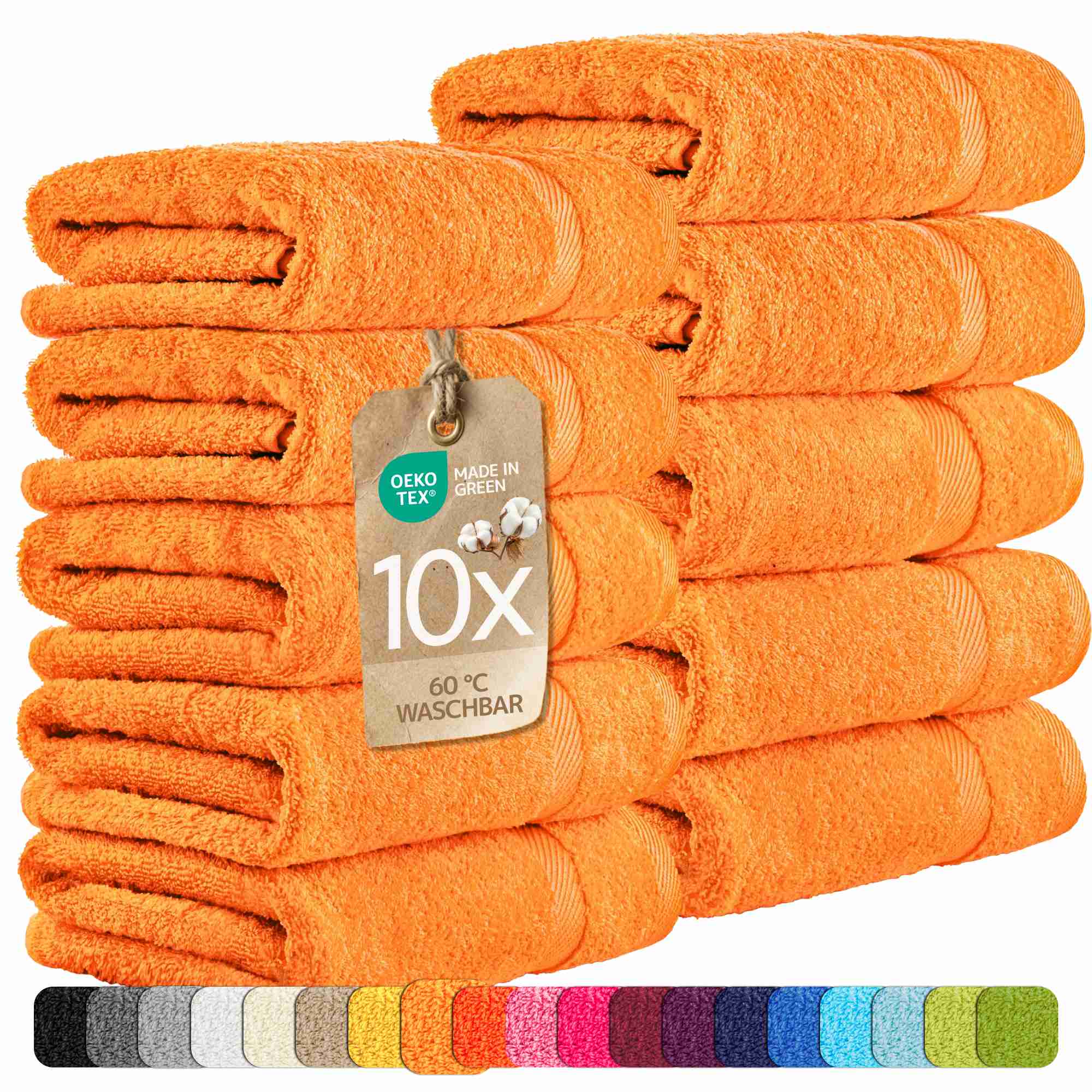 etérea 10er Pack Handtücher Carli Handtuch Bulkset