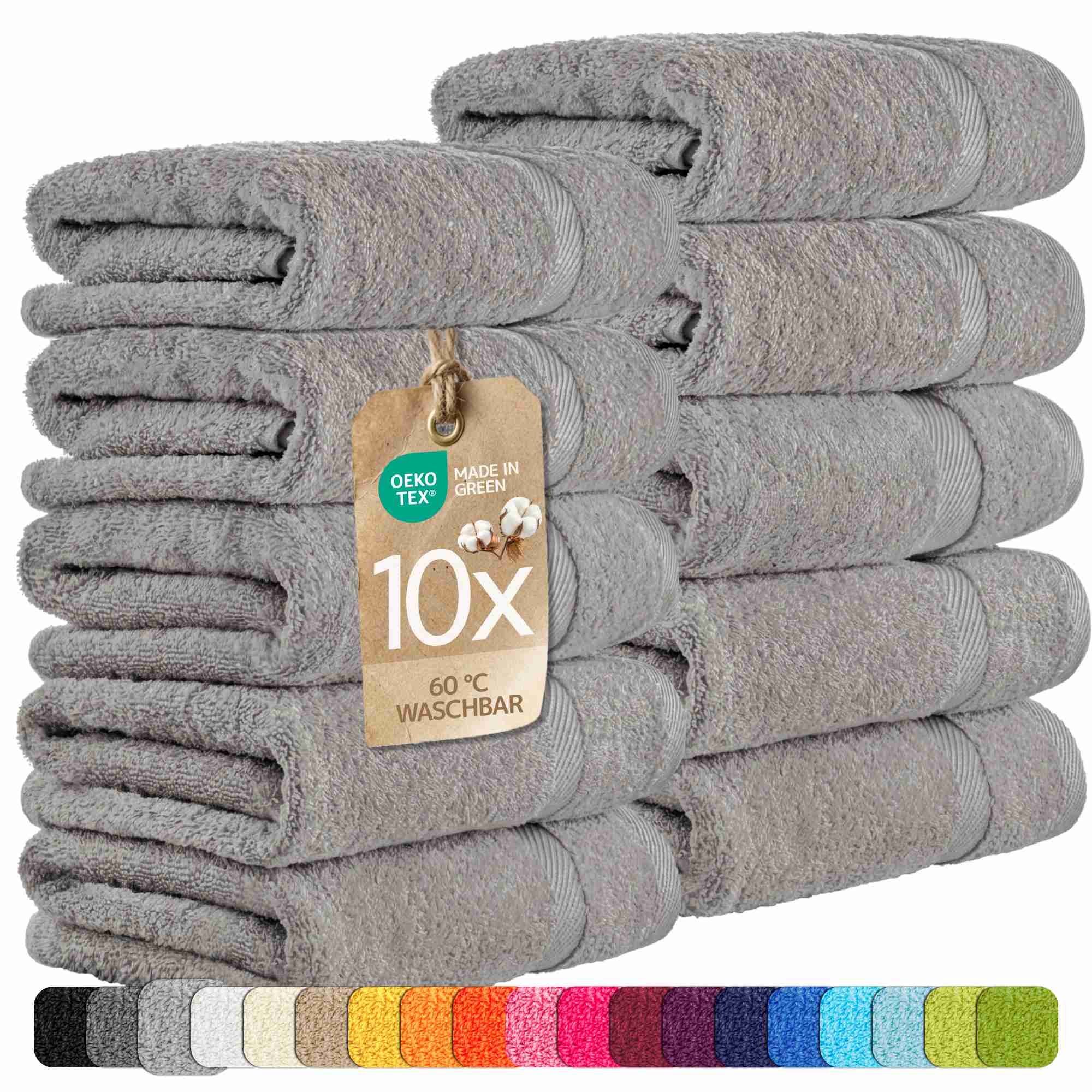 etérea 10er Pack Handtücher Carli Handtuch Bulkset