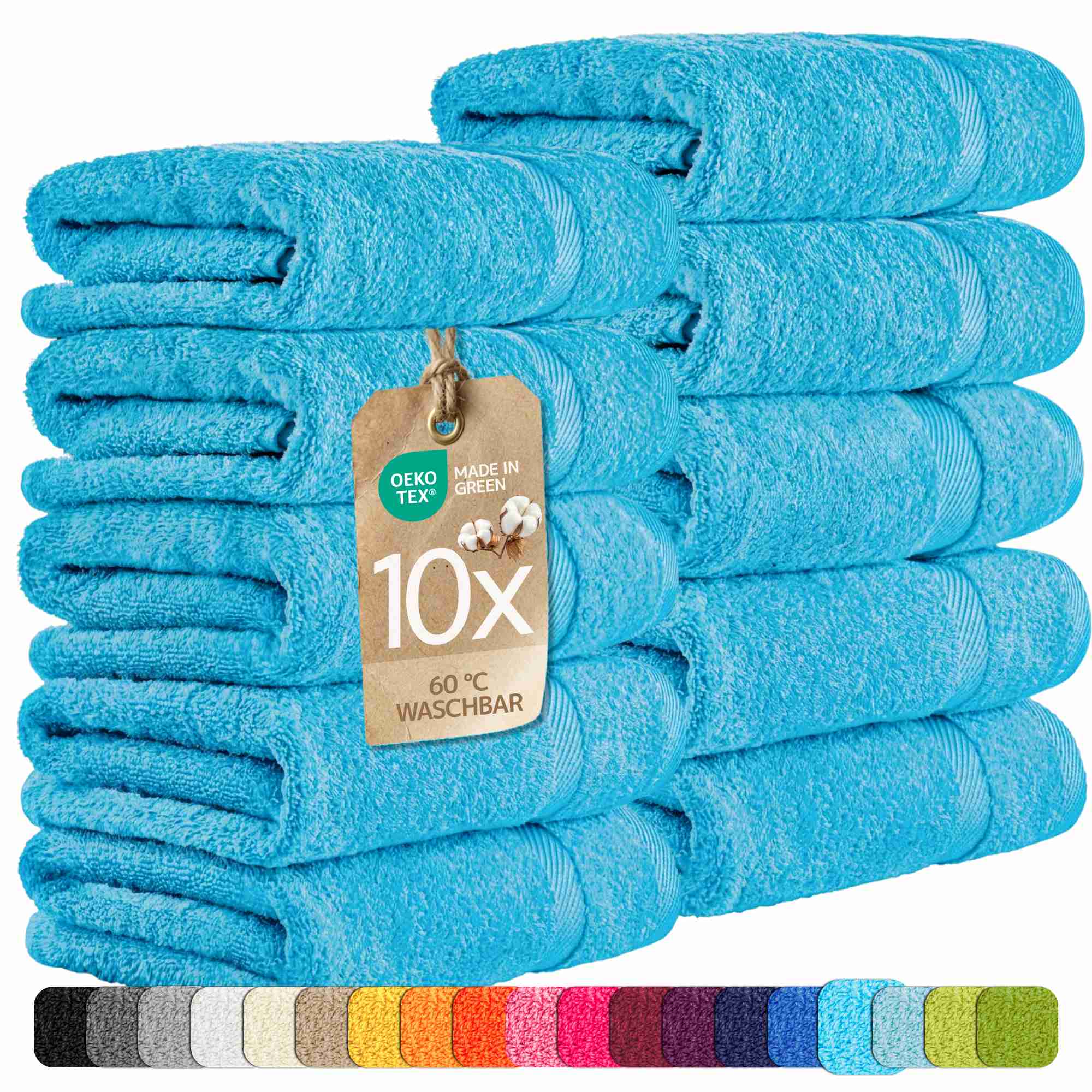 etérea 10er Pack Handtücher Carli Handtuch Bulkset