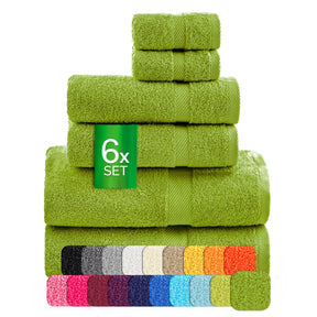 etérea Carli 6-teiliges Handtuchset II Eco Kaktus - fix und fertig