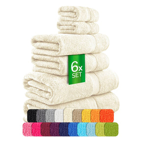 etérea Carli 6-teiliges Handtuchset II Eco Nature - fix und fertig