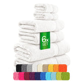 etérea Carli 6-teiliges Handtuchset II Eco Weiss - fix und fertig