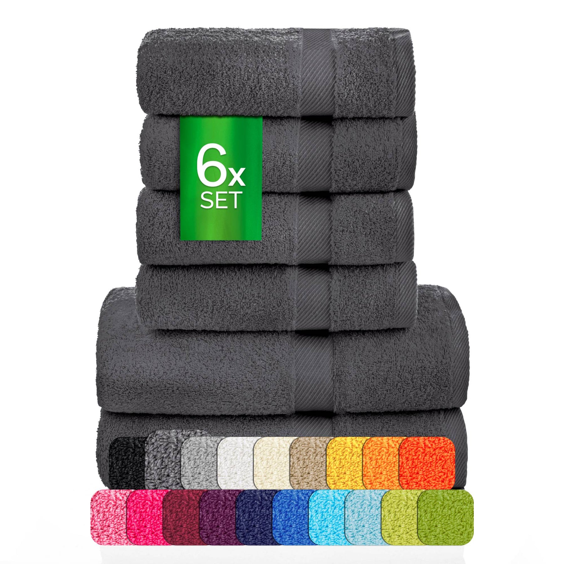 eterea Carli Handtuch Set 6 tlg. Eco