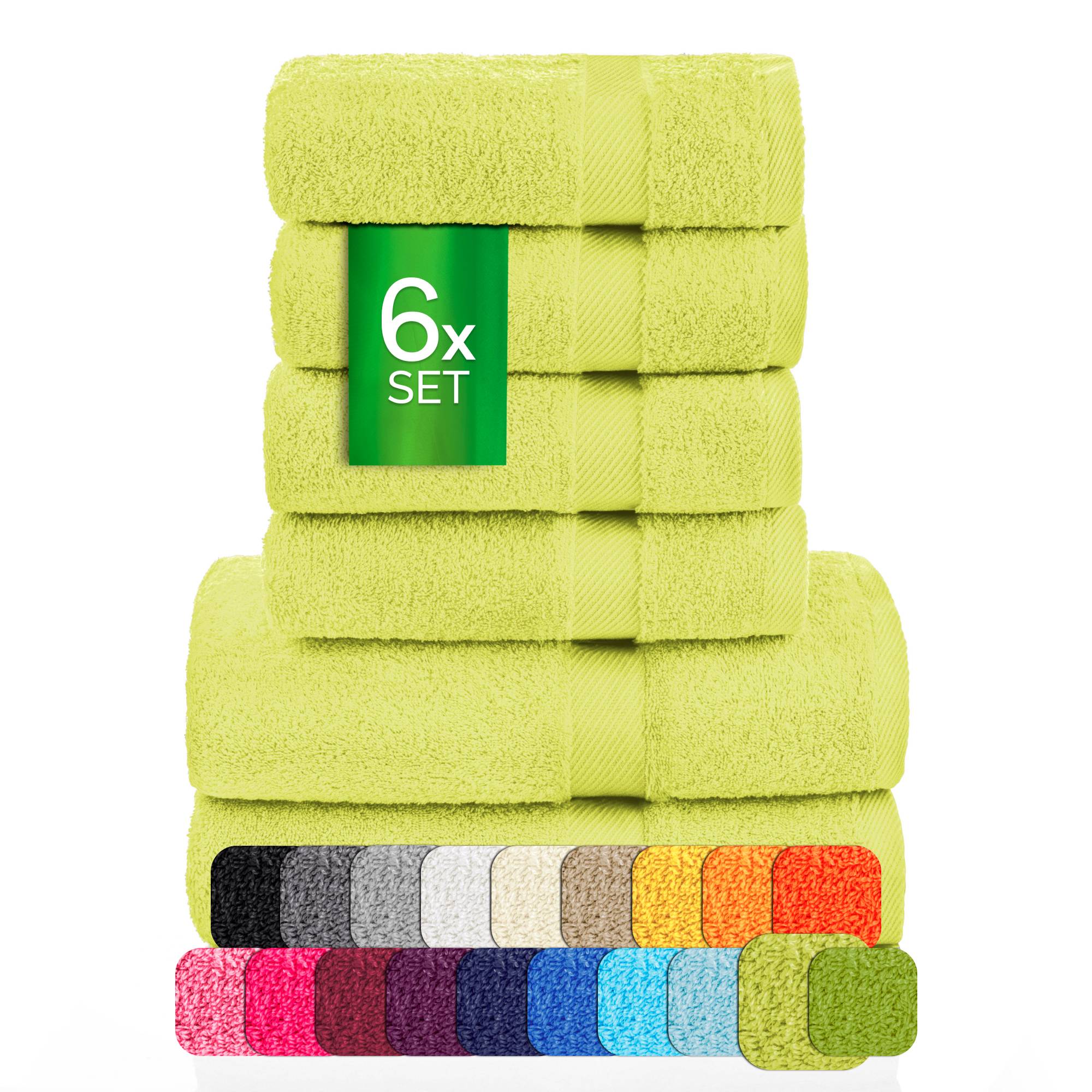 eterea Carli Handtuch Set 6 tlg. Eco