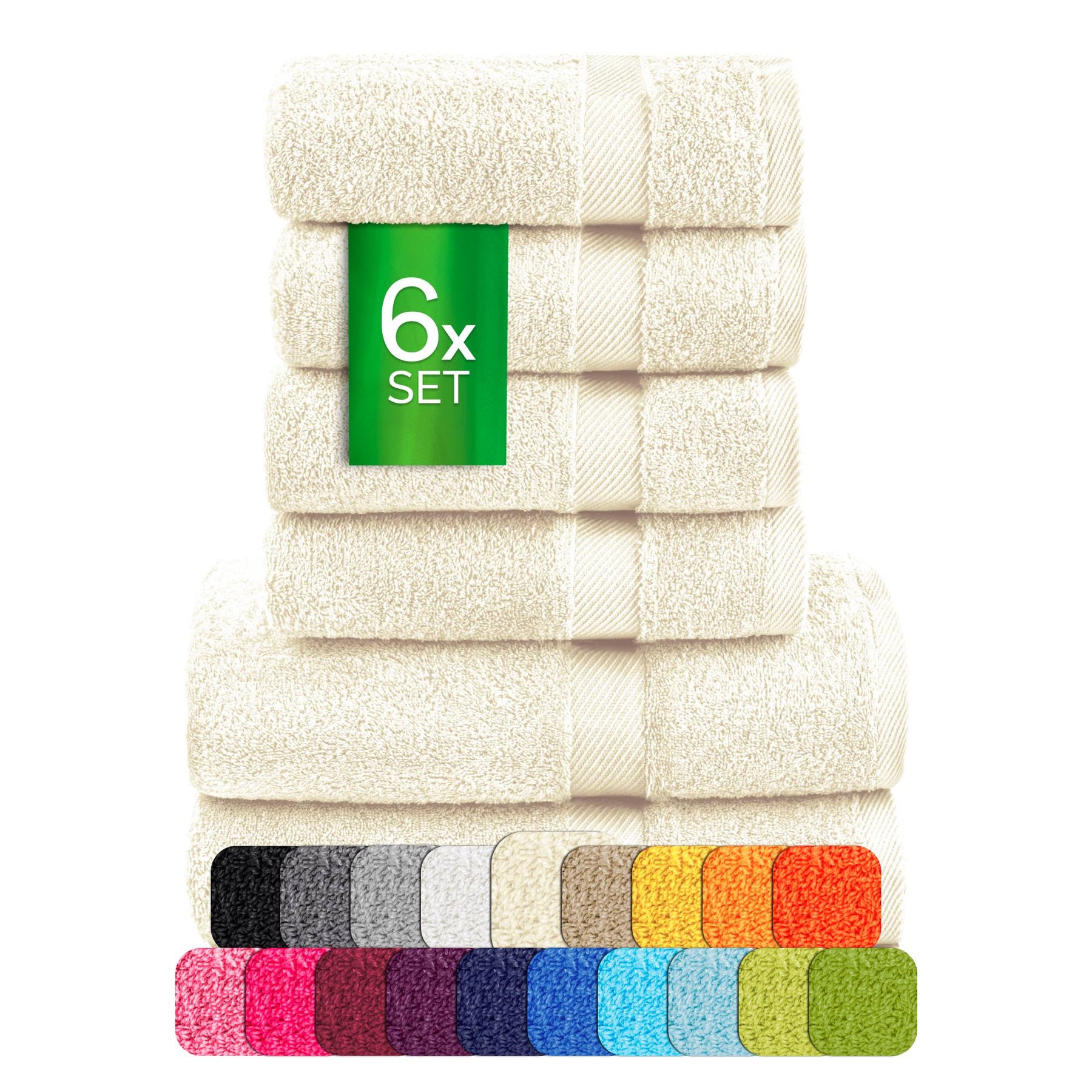 eterea Carli Handtuch Set 6 tlg. Eco