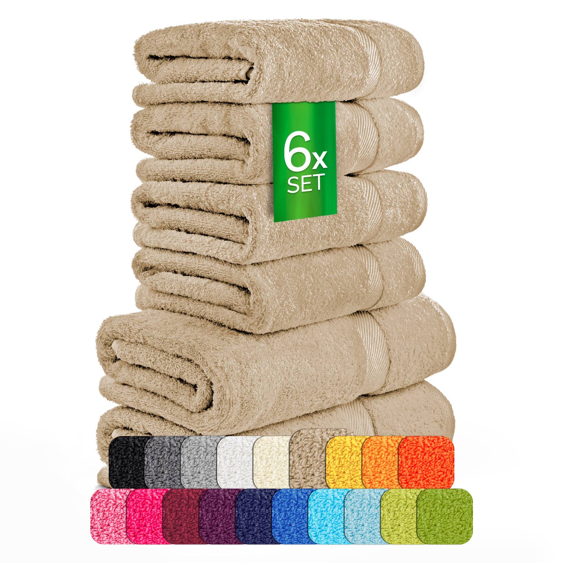 eterea Carli Handtuch Set 6 tlg. Eco