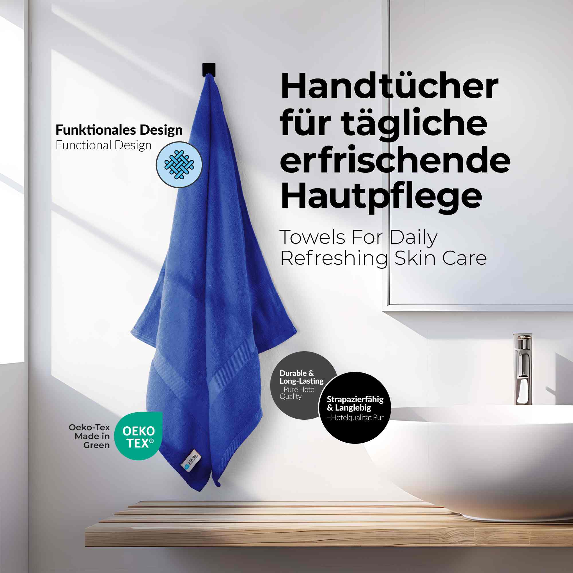 etérea 10er Pack Handtücher Carli Handtuch Bulkset